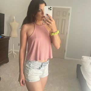 F21 pink sleeveless top small